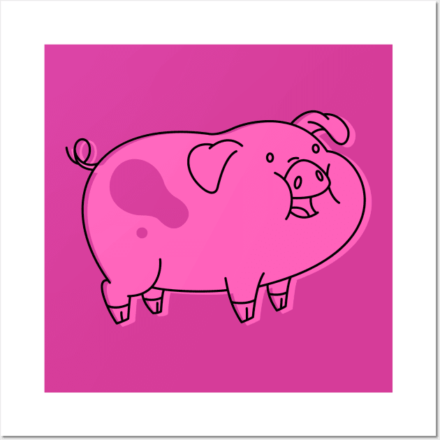 Waddles Wall Art by Hounds_of_Tindalos